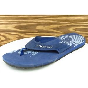 Salomon Size 11‎ M Blue Flip Flop Synthetic Men Shoes